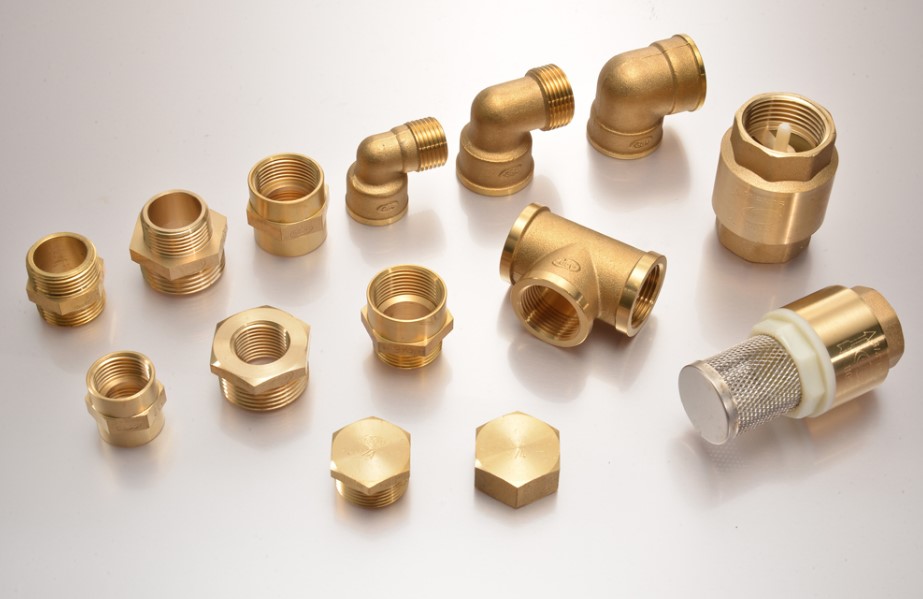 Резьбовые латунные фитинги купить в Казахстане